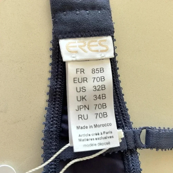 NWT ERES GIROFLE BRA in ocean blue size US32B French 85B - Picture 4 of 11
